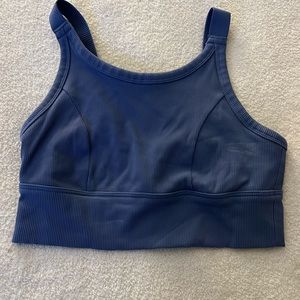 Offline by Aerie Ribbed High Neck Sports Bra